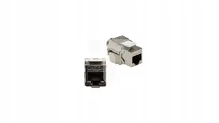 KOS45 Keystone Jack - počítačová zásuvka jednonásobná RJ45 kat.6a kov 504005