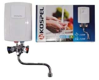 Biely ohrievač vody Kospel Twister EPS2-4.4 4,4 kW