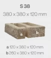 Kost-Bet Pustak Shell S38 Muro ploty 12cm