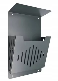 Reklamný kôš s krytom KR2D grafit antracit ral 7016 formát A4