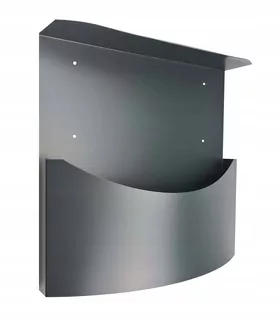 Reklamný kôš s krytom KR3D grafit mat 7016