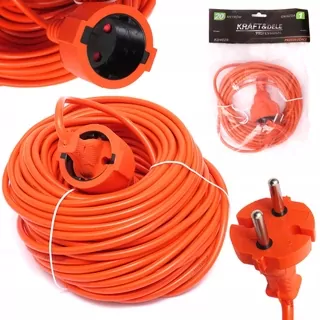 Predlžovací kábel 20 m 2 × 0,75 pre záhradné náradie