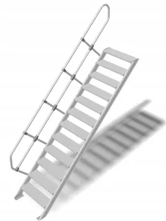 Krause hliníkové schody, 1m 1x12 stupňov 2,58