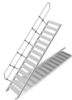 Krause hliníkové schody, 60cm kroky 1x14 | 3,01