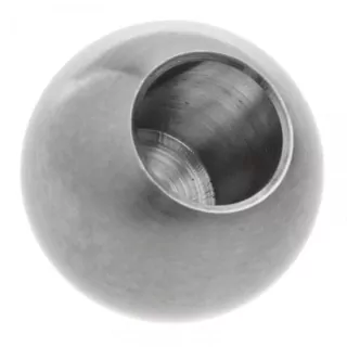 Guľôčka na lepenie fi 30mm otvor 12 mm, 4US(AISI 304, UNIVERZÁLNY, SATIN)