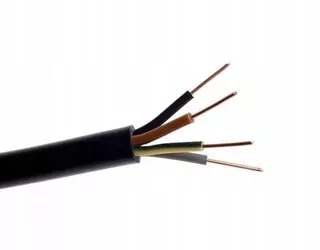Uzemňovací kábel YKY 4 × 1,5 do zeme