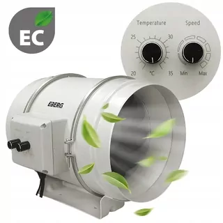 Potrubný ventilátor EBERG EMAX GROW 200 EC 200 mm