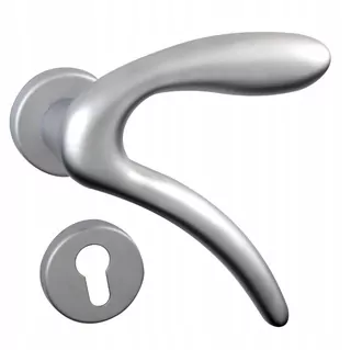 Kľučka GHIDINI LEONARDO-R M4 Chrome Satin PZ doska