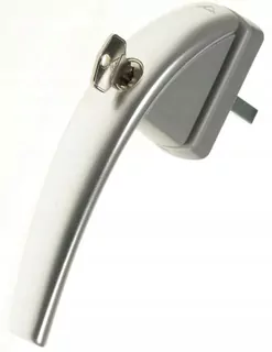 Kľučka na okno Roto Swing secustik na kľúč Strieborná R011 43mm