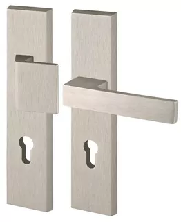 Rukoväť a vonkajší gombík Royal AXA inox 72 mm