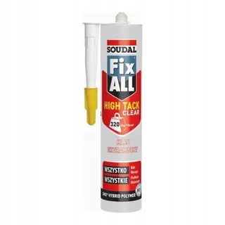 Lepidlo - GLUE SOUDAL FIX Všetky vysoké prvky 290 ml priehľadné