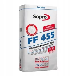 Lepidlo - Elastické lepidlo SOPRO FF455 25 kg biele
