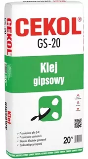 Lepidlo Cekol sa vyznačuje vynikajúcou priľnavosťou. Produkt použite na lepenie sadrokartónových