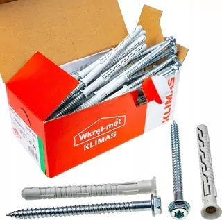 Skrutky, šróby - Rámové hmoždinky 8x80 KEY + TX torx 50 ks