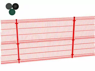 Kompletný panelový plot pozinkovaný + farba výška 123 cm – 1 meter bežný