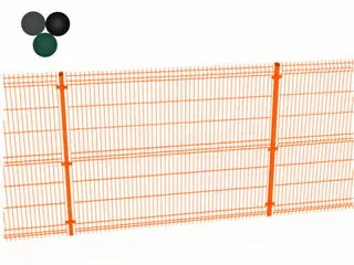Kompletný panelový plot pozinkovaný + farba výška 173 cm – 1 meter bežný
