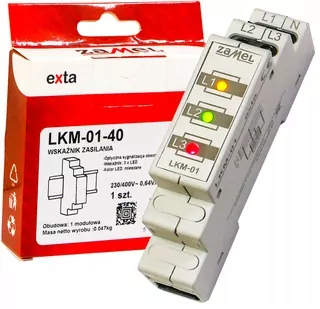 Modulárne svetlo červené/zelené/žlté 230-400 V AC LKM-01-40 EXT10000039 ZAMEL