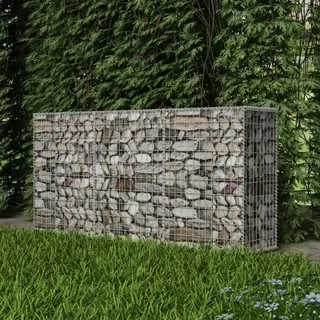VidaXL Gabiónový kôš pozinkovaný 200 × 50 × 100 cm