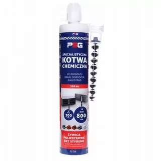 Chemická kotva lepiaca polyesterová živica 300ml