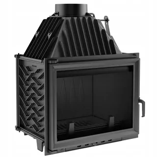 Liatinový vzduchový krb Kratki Zuzia 15 kW čierny