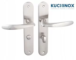 Kuchinox Klasická dverová kľučka GOA saténová 72mm, WC uniw.