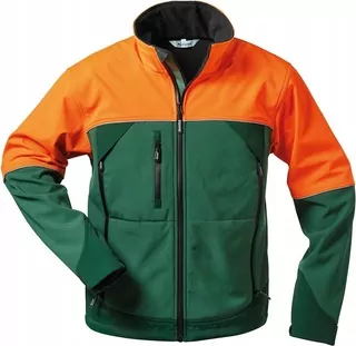 Bunda Sanddorn, softshell, veľkosť 2XL, zelená/oranžová