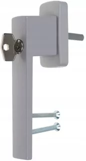 Square Key Silver 38mm okenná kľučka pre okná