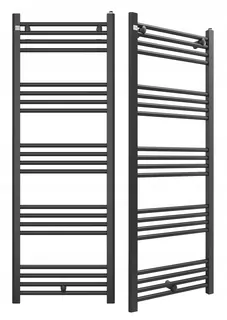 Kúpelňový otopiteľ 140/50 cm čierny reštárový moderný puerto