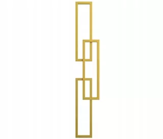 Discoverdom vodný kúpeľňový radiátor 411 W 300 x 1710 mm zlatý