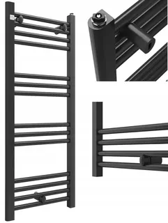 Kúpelňový otopeník 100/40 cm čierny moderný reštárový puerto