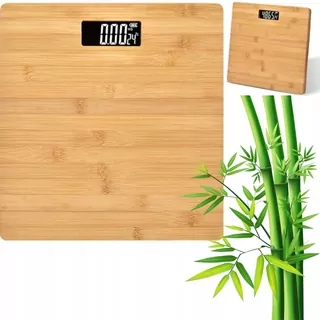 ⭐elektronická bambusová kúpeľňa mega lcd displej DO 180 kg ⭐