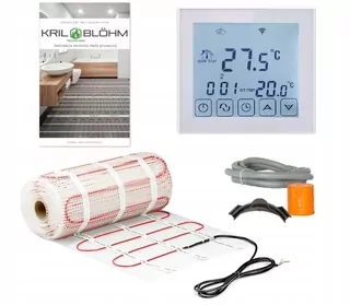 Montážna sada Vyhrievací matrac AFVAL od KRIL&BLÖHM + regulátor TDS23 WiFi Biela