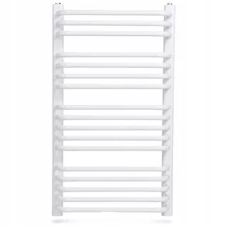 Diamantový 604 W vodný kúpeľňový radiátor 550 x 1120 mm biely