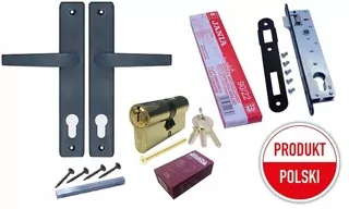 Zámok na vložku rukoväte pre Gate GRAPHITE SET 90mm