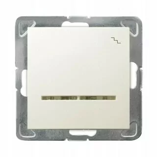 Vypínač svetla - SCHODISKO SWITCH ILLUMINATED Ospel IMPRESSION ECRU