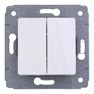 CARIVA Schodiskový spínač dvojitý biely IP20 773608 Legrand