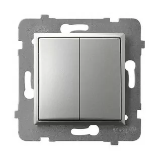 Vypínač svetla - Svietnik Konektor Dual APPEL Aria Silver