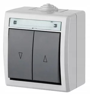 Spínač žalúziový IP55 AQUANT 1208-10