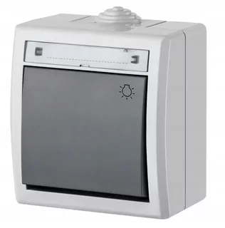 Spínač uzatvárací svetlo IP55 AQUANT 1204-10