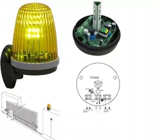 LED GATE LAMP 12/24 / 230V ANTÉNA + FLASHBACK