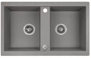 Kuchynský drez - Laveo Barbados umývadlo GRANITE 78X48 CM GRAY