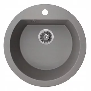 Kuchynský drez - Laveo Dafne Granite Sink Ø 51 cm Šedá