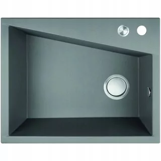 Kuchynský drez - Laveo Grenada umývadlo GRANITE 60X48 CM GRAY