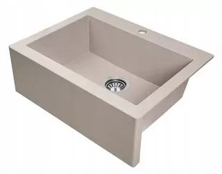Kuchynský drez - Laveo Komodo Granite Sink 58x49cm béžová