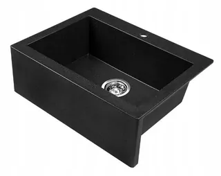 Kuchynský drez - Laveo Komodo Granite Sink 58x49cm Black