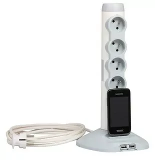 Vertikálne predlžovacie káble 4X2P+Z+2XUSB+1XMICROUSB - 2,0 m