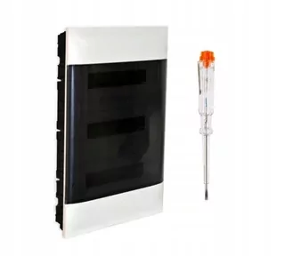 Legrand Podomietkový rozvádzač PRACTIBOX S 3 × 12 (36 modulov) Priehľadné dymové dvere 135373