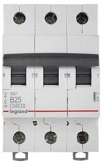 LEGRAND RX3 nadprúdový istič 3P B25A S303 419171