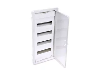 Rozdeľovač podlahový LEGRAND RWN 4X12 s kovovým dvierkami biela 602434