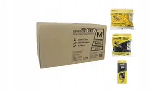 Vyrovnávacie systém Levelize SET M1 1000 klipov 1mm + 300 klinov + 1 kliešte